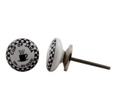 Tea Cup Flat Knob