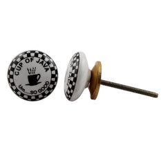 Tea Cup Flat Knob