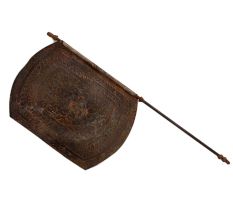 Hand carved Pooja Fan With Handle For Temple