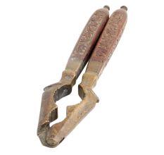 Kashmiri Brass Nut Cracker With Wooden Handle