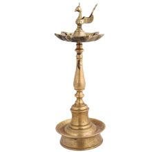 Traditional Peacock South Indian Oil Lamp