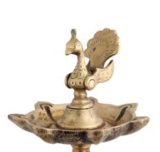 Traditional Peacock South Indian Oil Lamp