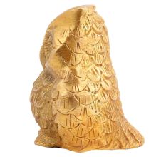 Golden Brass Owl Paper Weight