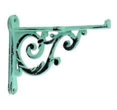 Antique Sage Green Small Shelves Brackets