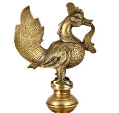 Brass Peacock Design Diya Oil Lamp