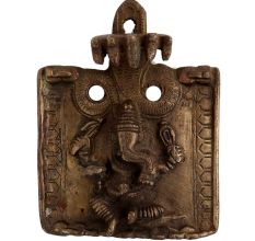 Hand made Brass Wall Hanging Lord Ganesha and Cobra Hood