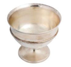 Brass Decorative Fruit Bowl Cup With Silver Polish