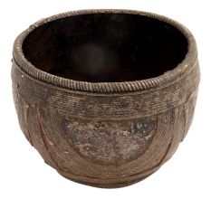 Rustic Brass Rice Measuring Pot From Orissa