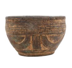 Old Ribbon Design Rice Measuring Pot