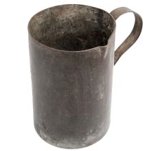 Oriental Bombay Engraved Brass Measuring Jug Side Handle