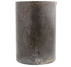 Oriental Bombay Engraved Brass Measuring Jug Side Handle