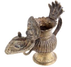 Brass Ganesha Nepali Art Ghee Oil Lamp