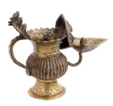 Brass Ganesha Nepali Art Ghee Oil Lamp