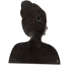 Brass Lady Bust Wall Hanging Home Decoration