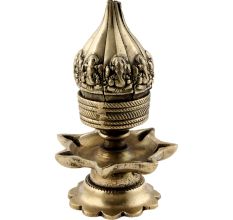Lotus Shape Brass Oil Lamp For Diwali 