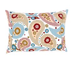 Spaces 104 TC Cotton Double Bed Sheet with 2 Pillow Covers In Multi-Colour