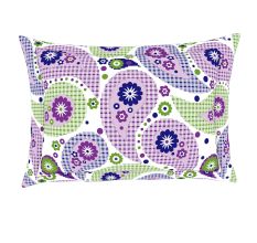 Spaces 104 TC Cotton Double Bed Sheet with 2 Pillow Covers In Purple