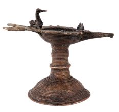 Brass Statue Nandi Oil Lamp (Diya)
