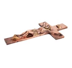 Copper Jesus Crucifixion Statue Religious Gift
