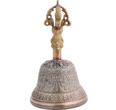 Goddess Face Buddha Brass Meditation Dorje Ghanta Bell