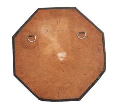 Copper Iranian Mythological Engraved Octagonal  Plate Wall Hanging