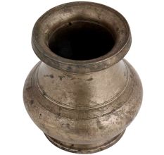 Brass Water Pot Round Base WIth Thick Rim