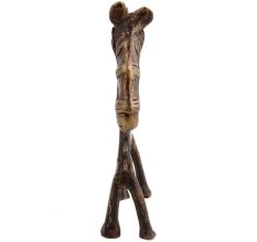 Brass Elongated Horse Tribal Statue