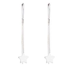 Star Space 92.5 Sterling Silver Dangle Earrings