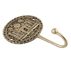 Golden Beautifull The Taj Mahal Wall Brass Decorative Hook