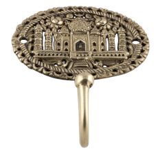 Golden Beautifull The Taj Mahal Wall Brass Decorative Hook