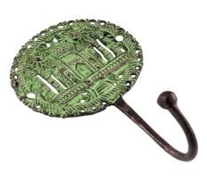 Antique Green Beautifull The Taj Mahal Wall Brass Decorative Hook