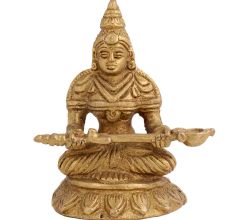 Brass Annapurna Devi  Statue Holding Serving Spoon