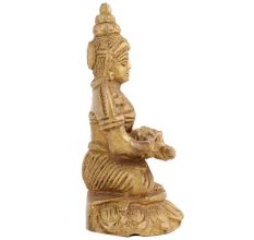 Brass Annapurna Devi  Statue Holding Serving Spoon