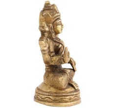 Brass Goddess Parvati Blessing Pose Statue