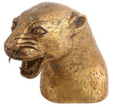 Brass Tiger Head Statue For Home Decoration