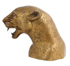 Brass Tiger Head Statue For Home Decoration