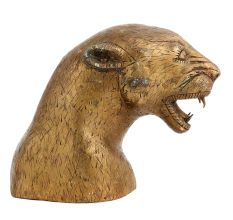 Brass Tiger Head Statue For Home Decoration