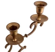 Brass Branch Design Candlestick 3 Candle Holders