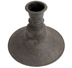 Old Islamic Floral Design Carved Hookah Base