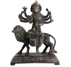 Brass Durga Statue Religious Gift Decoration