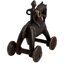 Brass Rider On Horse Temple Toy Home Decoration