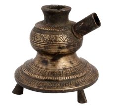 Brass Hand Carved Traditional Hookah Base Three Legs