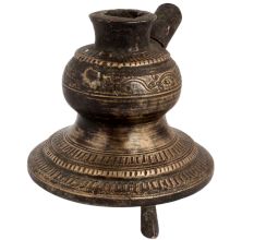 Brass Hand Carved Traditional Hookah Base Three Legs
