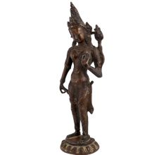 Brass Goddess Tara Buddhist Savior Statue