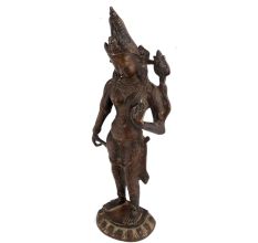 Brass Goddess Tara Buddhist Savior Statue