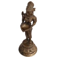 Brass Deep Laxmi Statue For Worship Or Decoration