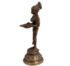 Brass Deep Laxmi Statue For Worship Or Decoration