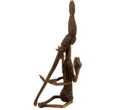 Brass Tribal Lord Ganesha Statue Elongated Trunk