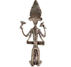 Brass Tribal Dokra Musician Ganesha Statue