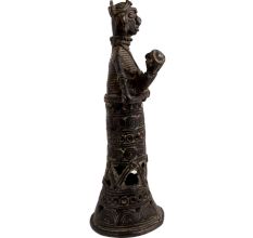 Brass Tribal lady Holding Child Home Decoration Statue